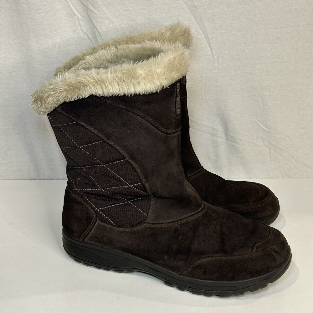 Columbia Women's Winter Boots - Brown with Cream Fur